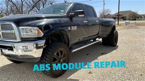 It causes the abs, traction control lights to come on and show fault. . 2018 ram 3500 hcu replacement